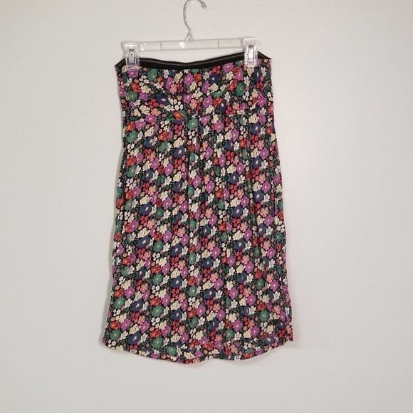 Urban Outfitters Women's Kimchi Strapless Floral Empire Dress Blue Size Medium - Picture 3 of 7